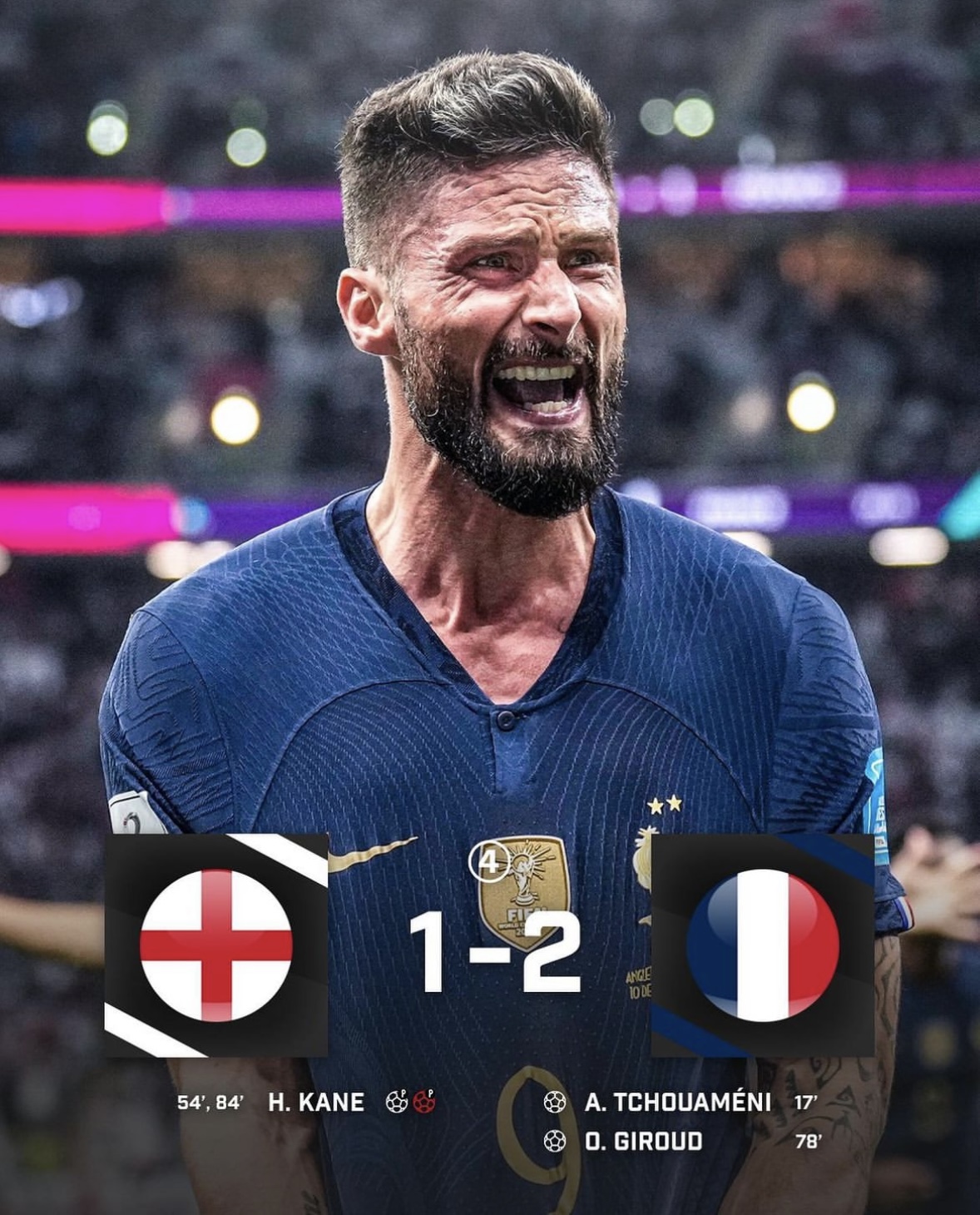 阿根廷绝杀摩洛哥，楚阿梅尼刷新纪录